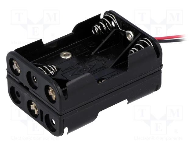BH-463A.jpg HOLDER AAA R3 6 BATTERY WITH CABLE - Image 1