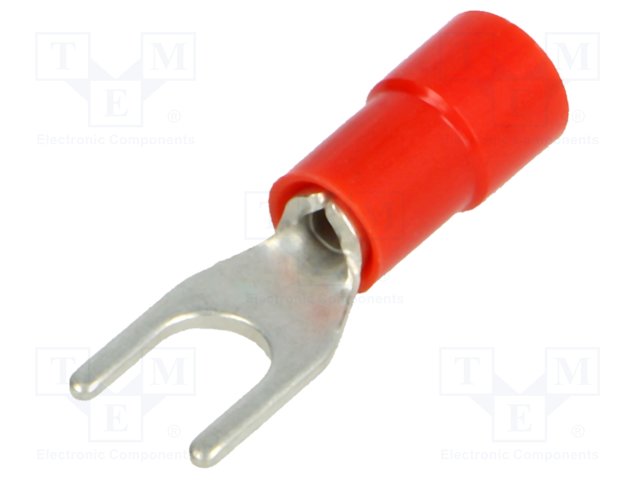 BM00120X20.jpg Fork terminal crimped for cable Ø:4.2mm 0.25÷1.5mm2 X20pcs - Image 1