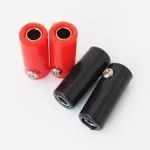 BANANA JACK BL/RED X4PCS