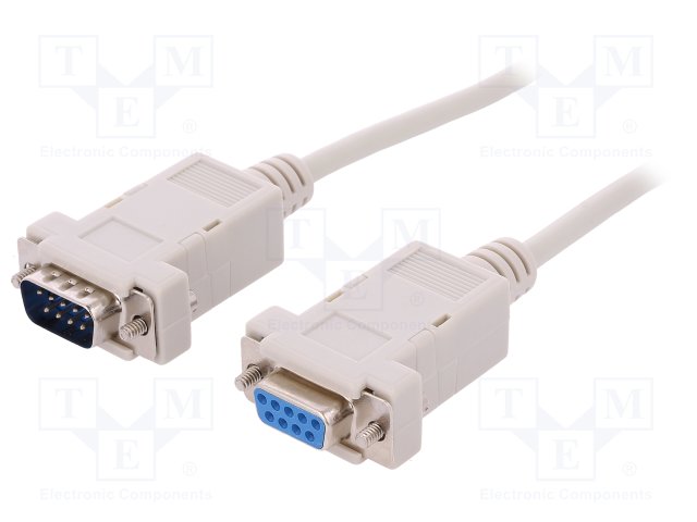 CAB-09GW-2-S.jpg D-Sub cable 9pin socket female-male 1.8m - Image 1