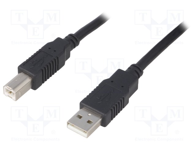 CAB-USB2AB-5.jpg USB 2.0 Cable USB A plug, USB B plug 5m - Image 1