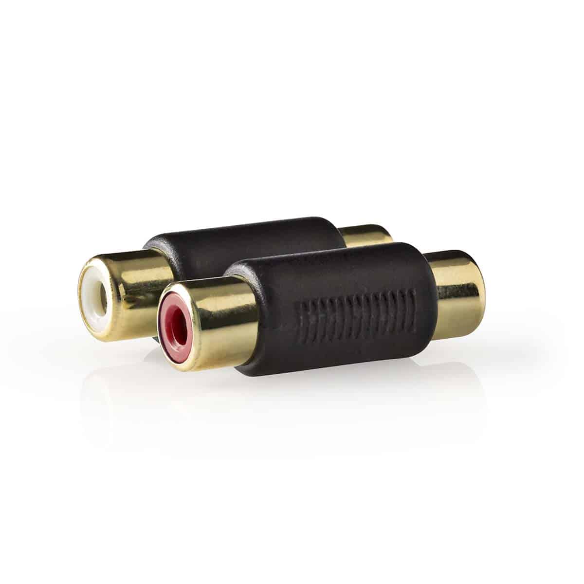 CABW24952AT.jpg Stereo Audio Adapter 2x RCA Female - 2x RCA Female - Image 1