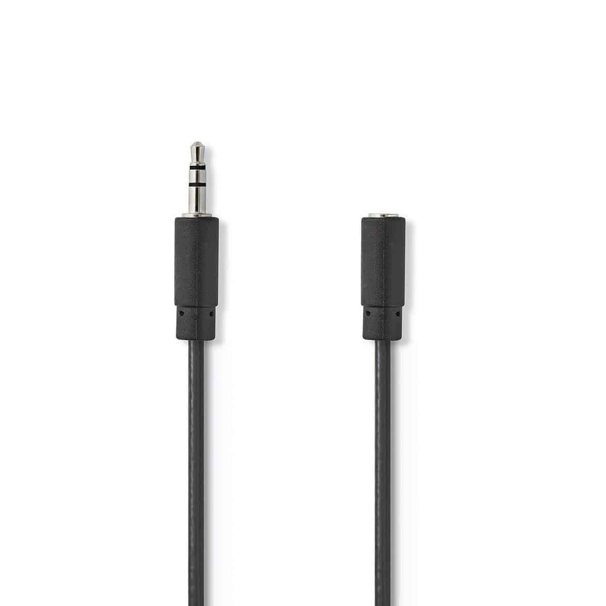 CAGB22050BK20.jpg Stereo Audio Cable 3.5 mm Male - 3.5 mm Female 2m Black - Image 1