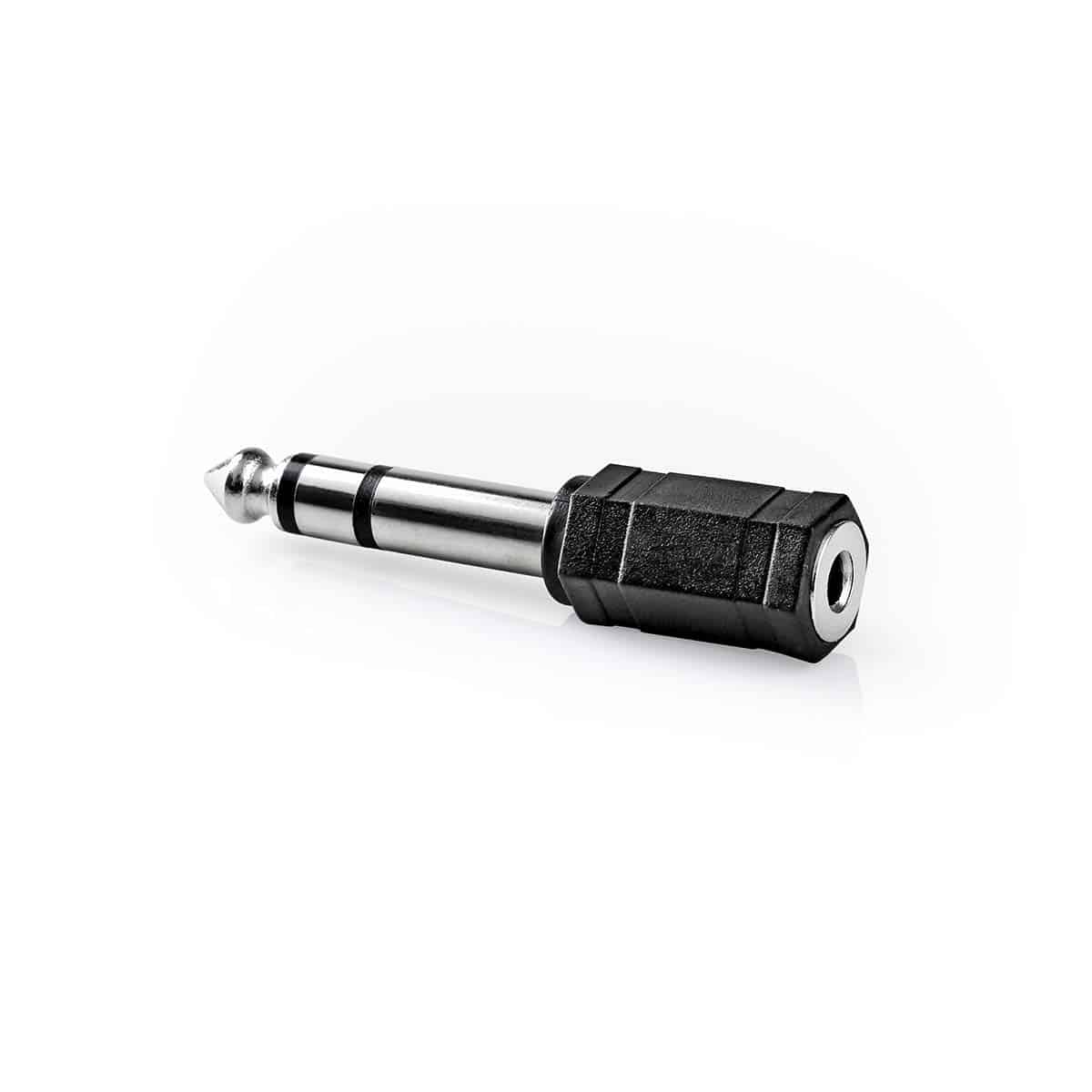 CAGB23930BK.jpg Stereo Audio Adapter 6.35 mm Male - 3.5 mm Female Black - Image 1