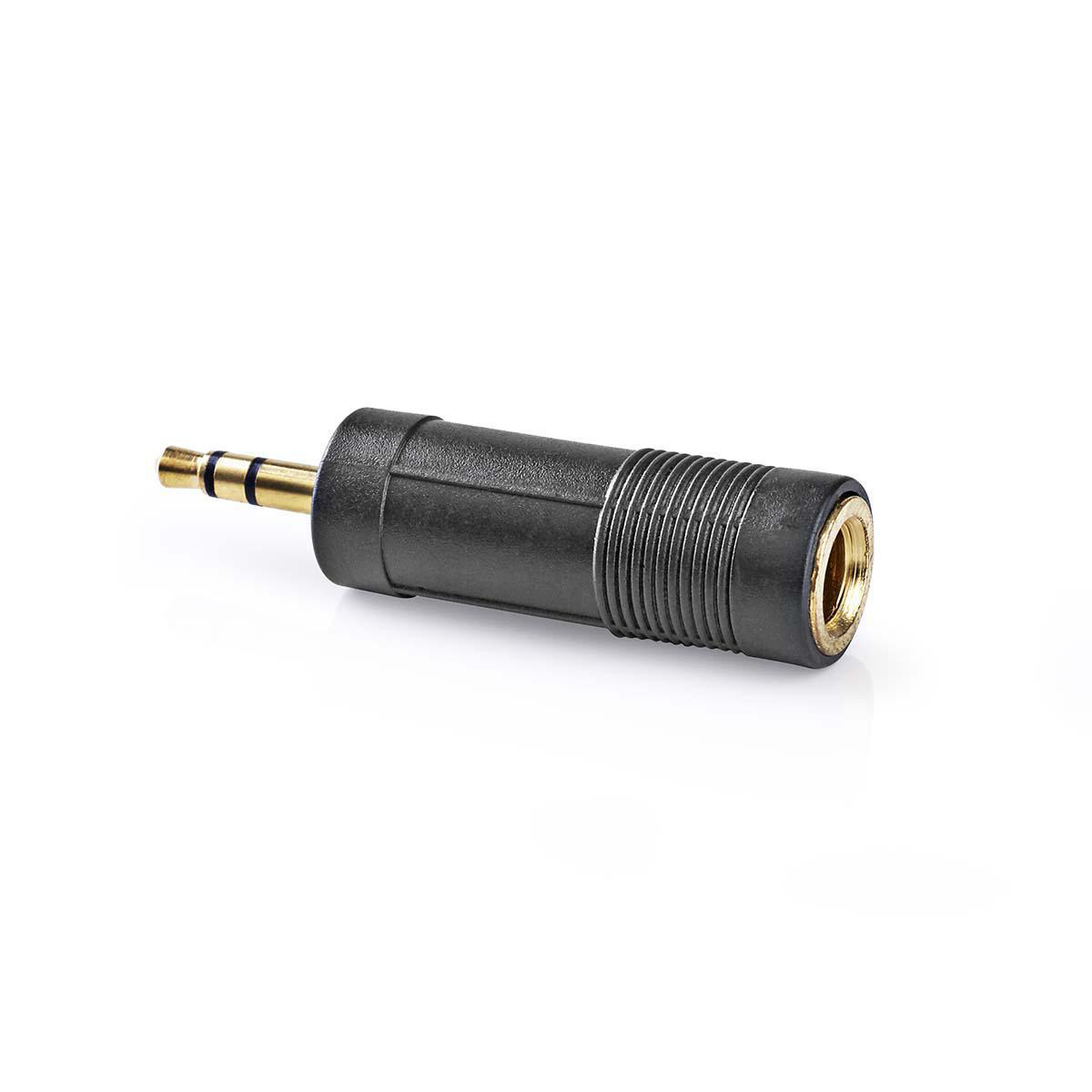 CAGP22935BKGX2.jpg Stereo Audio Adapter 3.5 mm Male-6.35 mm Female Gold Plated x2pcs - Image 1