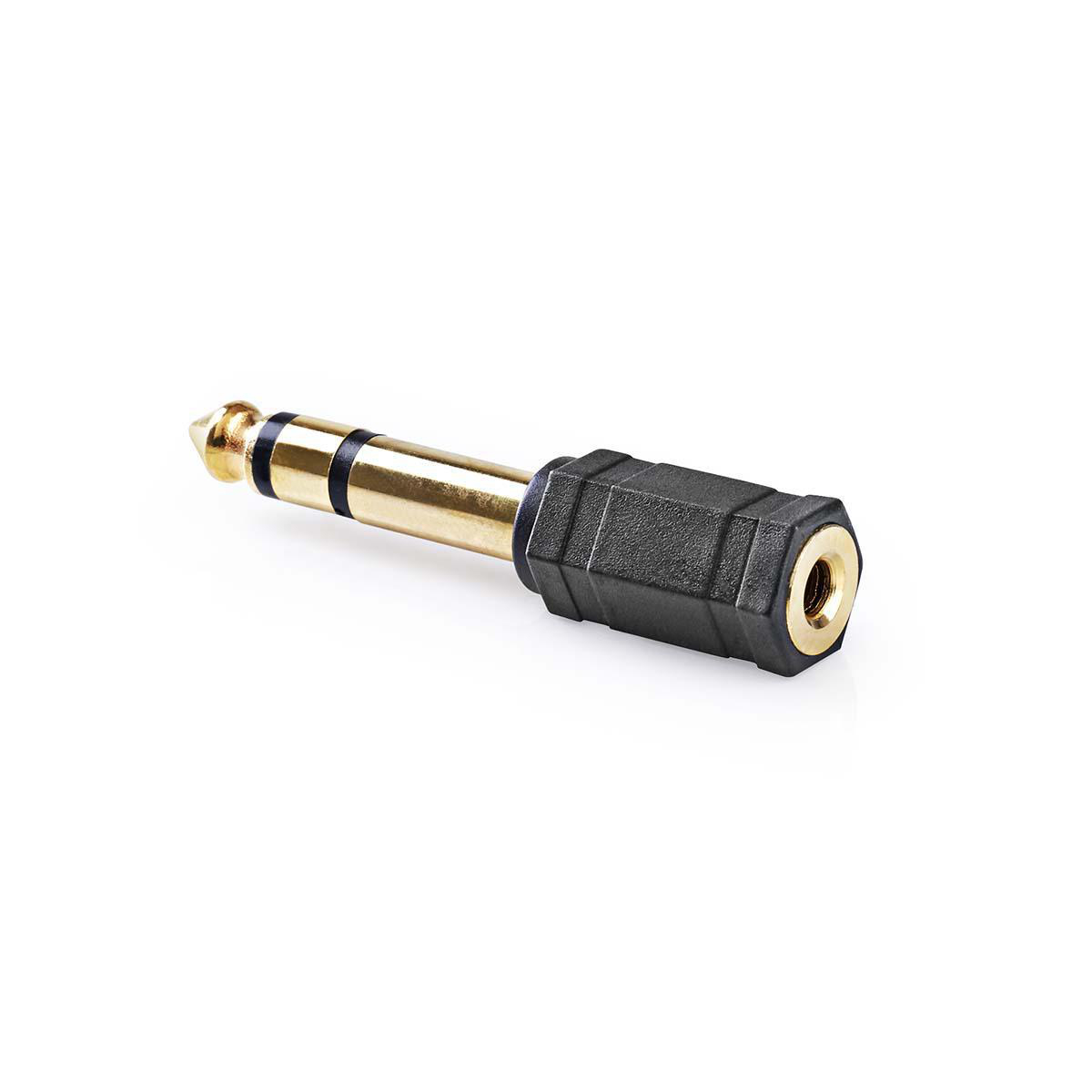CAGP23930BKGX2.jpg Stereo Audio Adapter 6.35 mm Male-3.5 mm Female Gold Plated x2pcs - Image 1