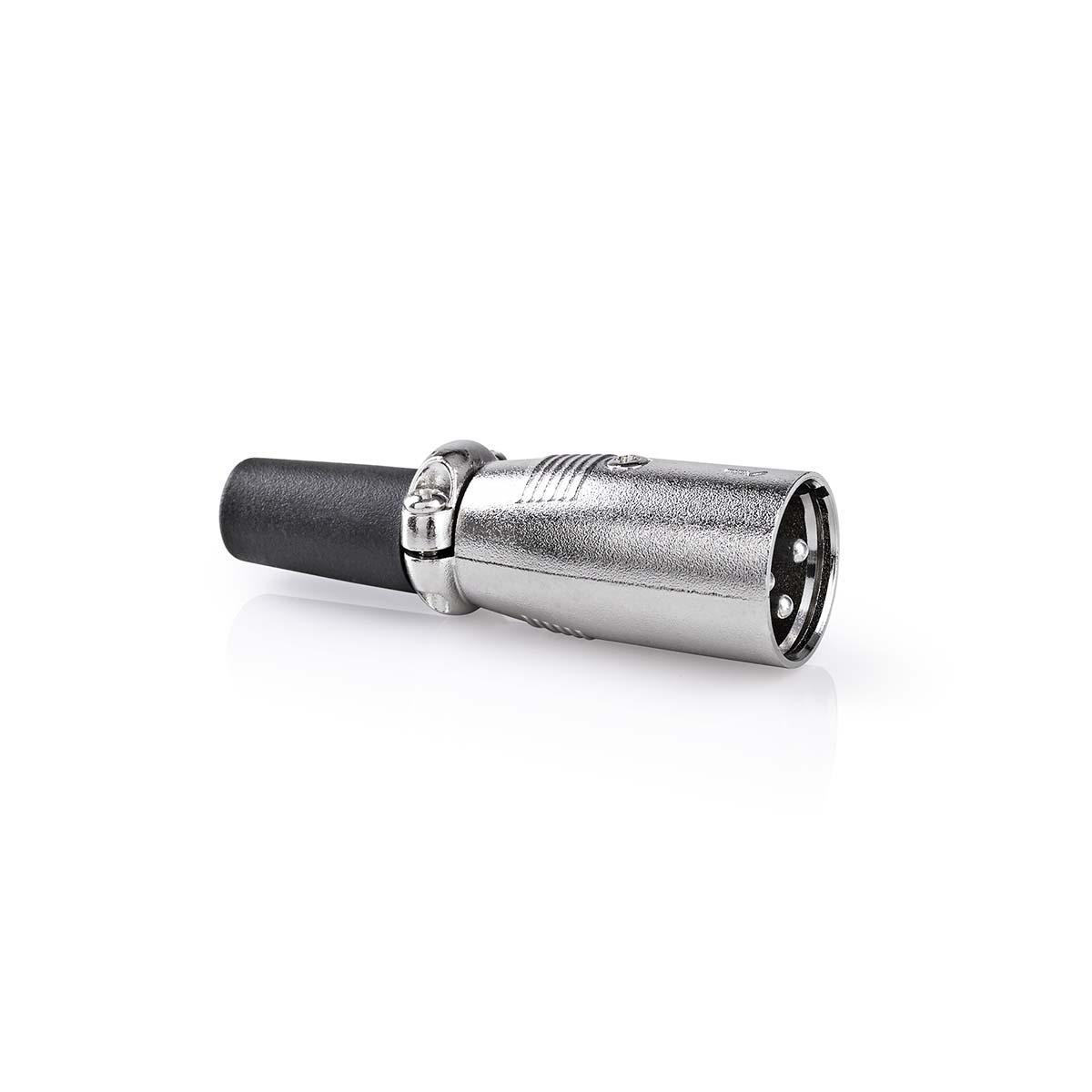 CAVC15904MEX2.jpg XLR Connector XLR 3-pin Male with Screw Clamp Metal x2pcs - Image 1