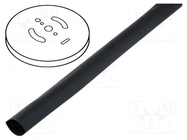 CB-HFT14.0X1M.jpg HEAT SHRINK SLEEVE 15.5mm BLK X1M - Image 1