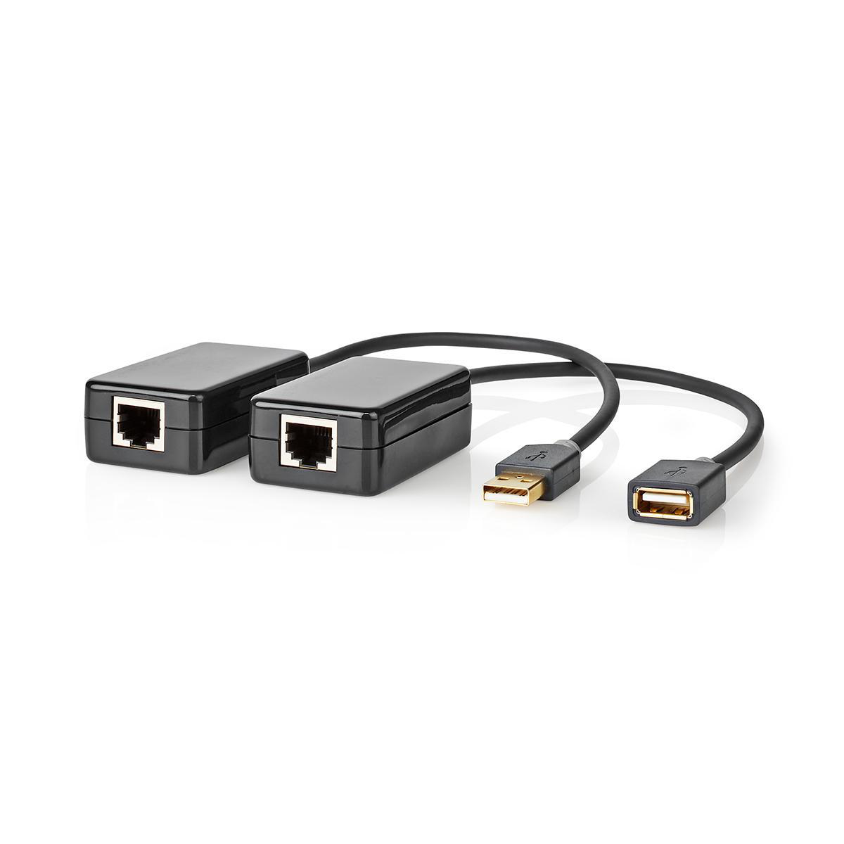 CCBW60EXTBK500.jpg USB 2.0 Active Extension Cable A M - A Fem 50.0m Black - Image 1