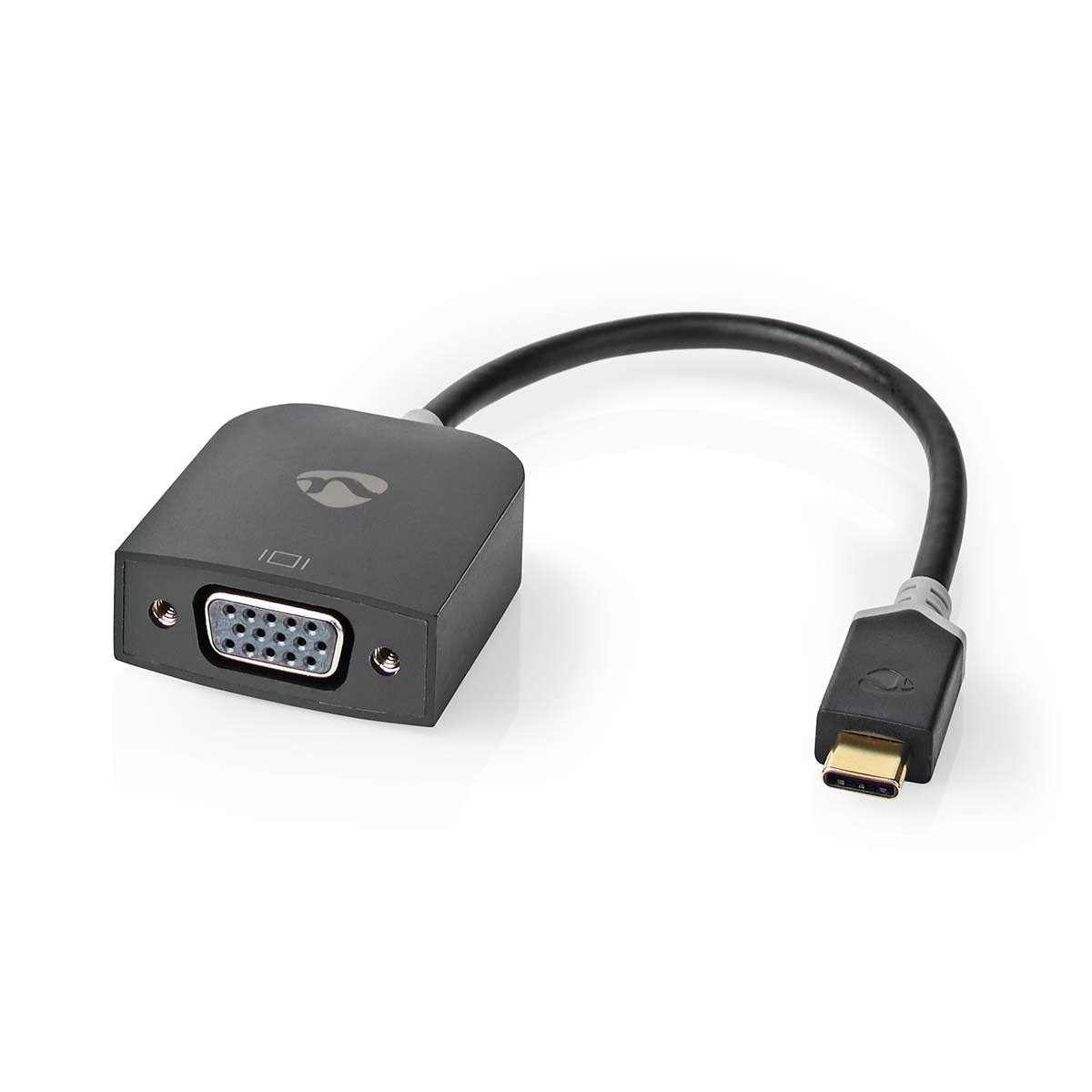 CCBW64852AT02.jpg USB Adapter USB 3.2 Gen 1 USB Type-C M VGA Fem 0.20 m Round Gold Plated PVC - Image 1