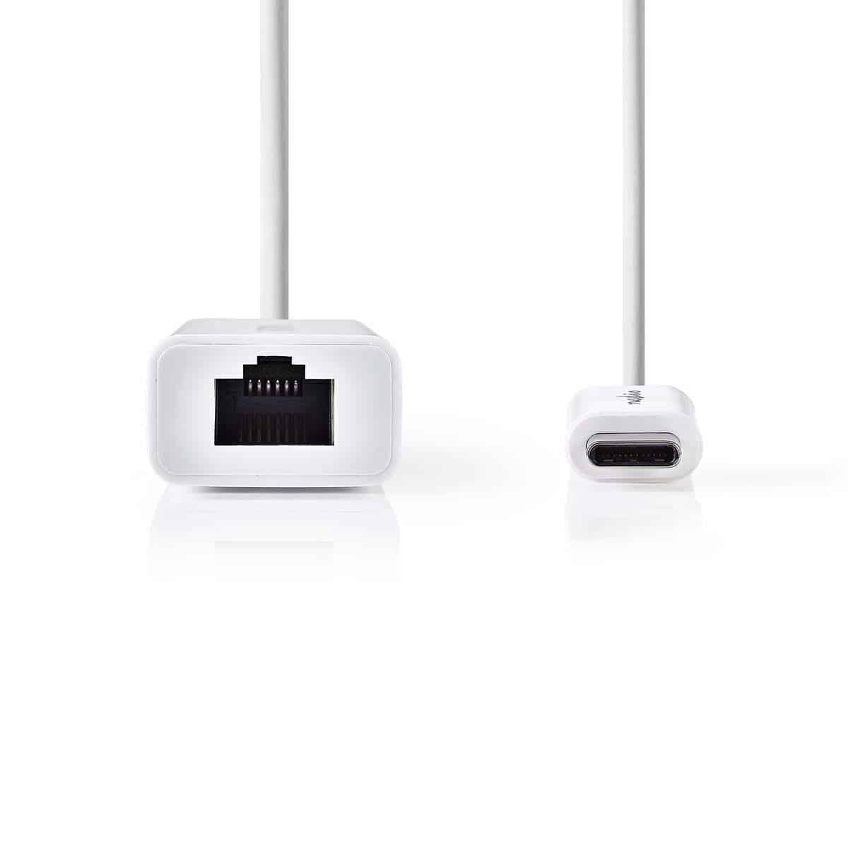 CCGB64950WT02.jpg Type C to GIGABIT ETHERNET 0.2m White USB3.2 - Image 1