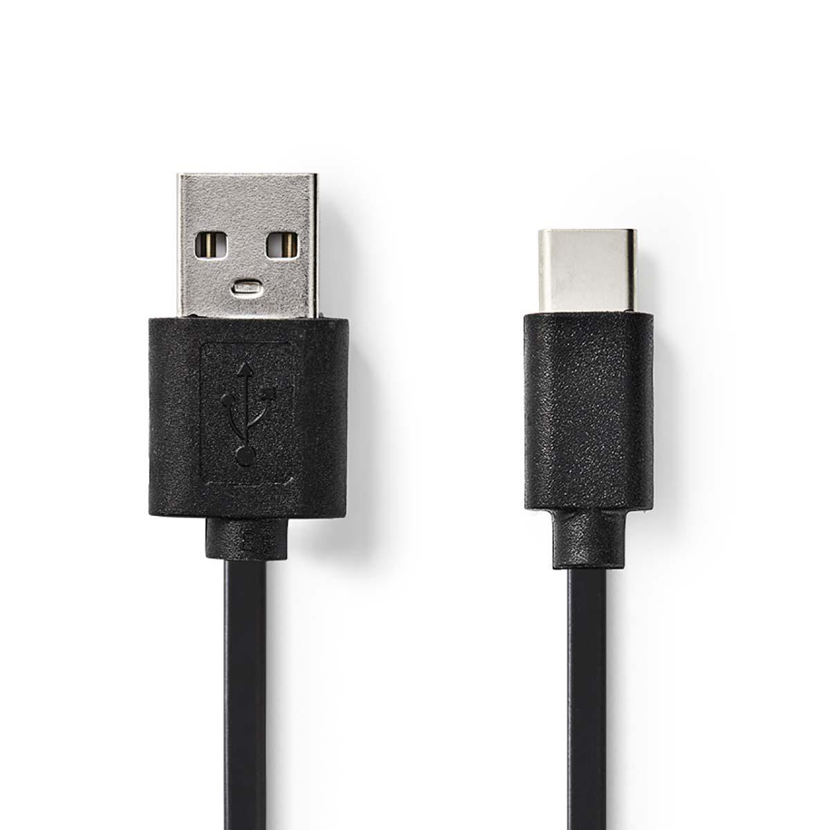 CCGP60600BK10.jpg USB 2.0 Cable Type-C Male - A Male 1m Black - Image 1