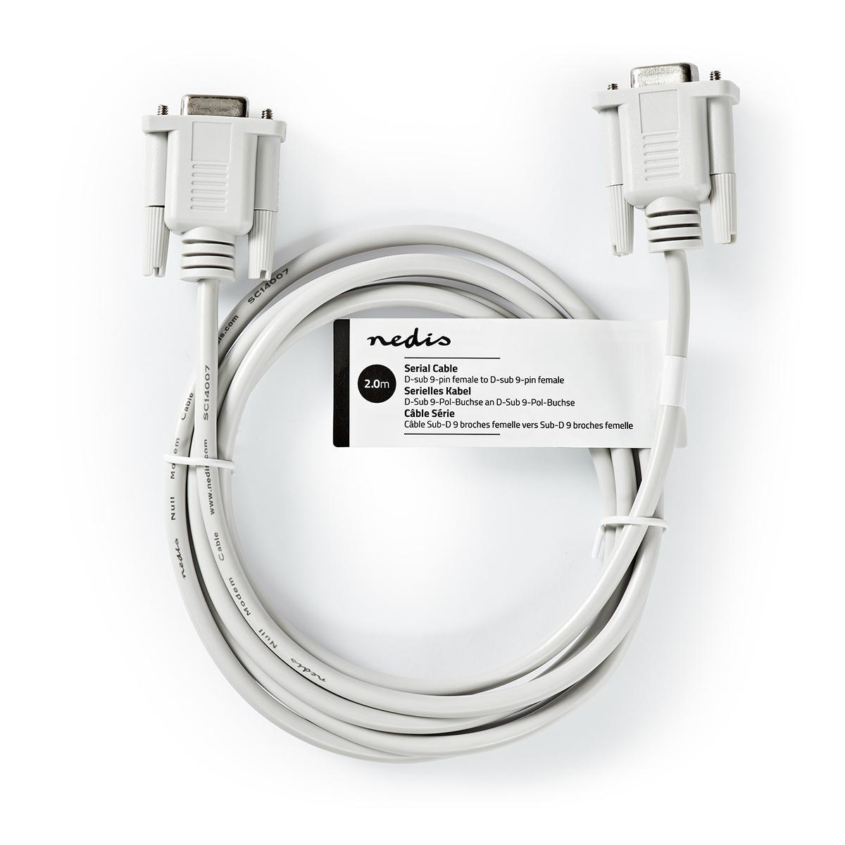 CCGT52055IV20.jpg Null Modem Cable D-Sub 9-Pin Female D-Sub 9-Pin Female 2m Ivory - Image 1