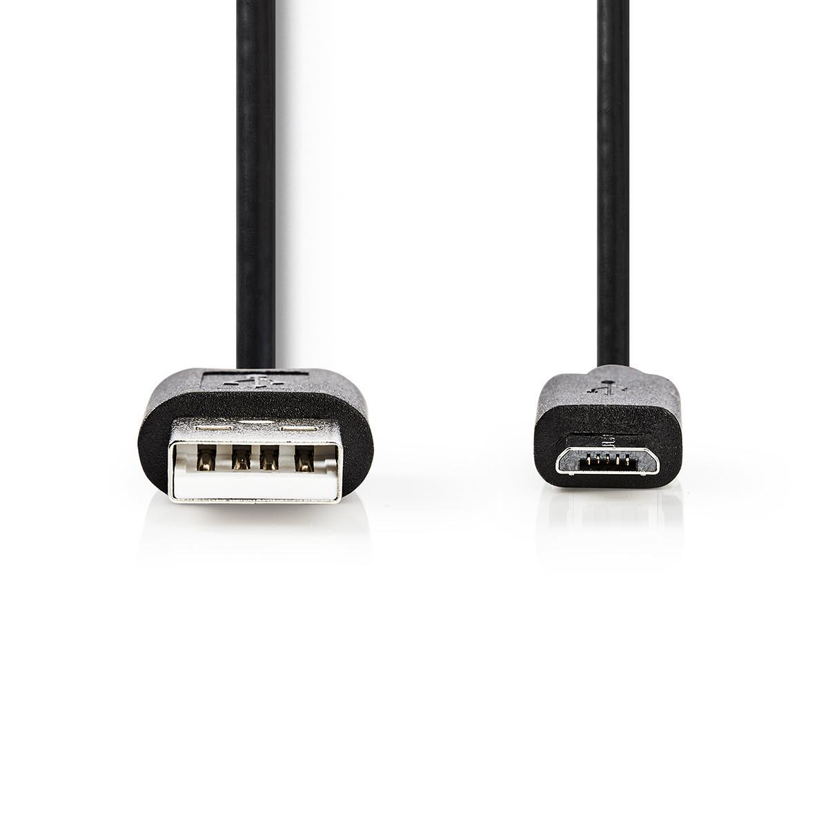 CCGT60500BK20.jpg USB 2.0 Cable A Male - Micro B Male 2.0 m Black - Image 1