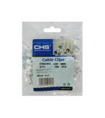 CHF-6MM Flat Cable Clips, 6 mm, White, Pack of 100 - Image 3