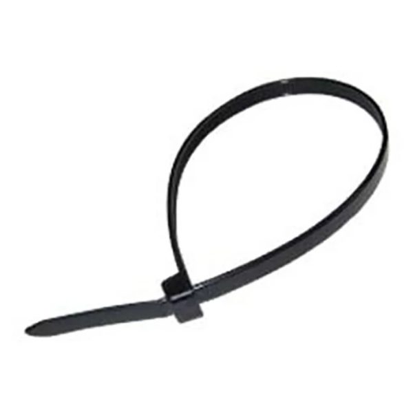 Nylon Cable Ties, 3.5 x 200 mm, Black, Pack of 100