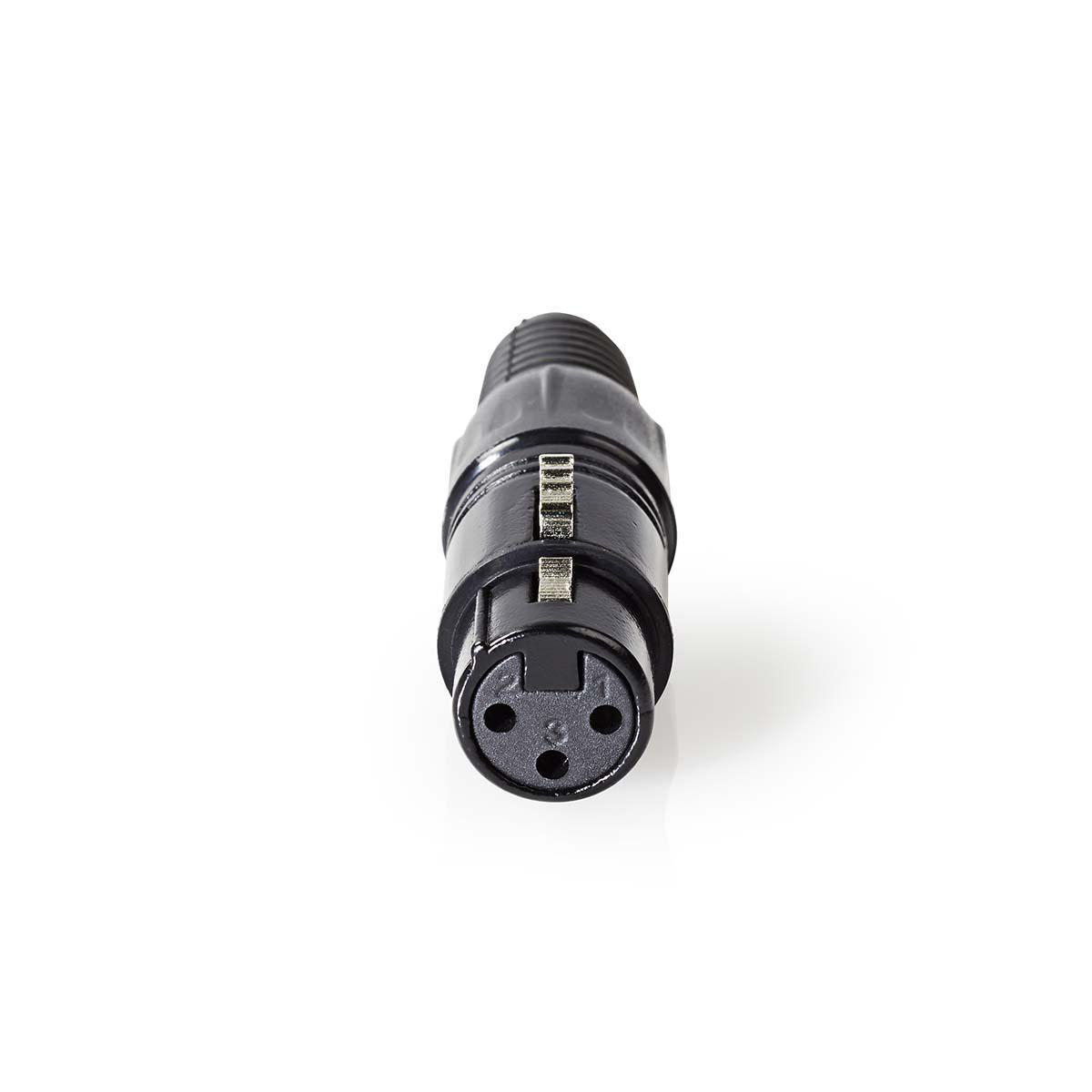 COTP15902BK.jpg XLR Connector XLR 3-pin Female Black - Image 1