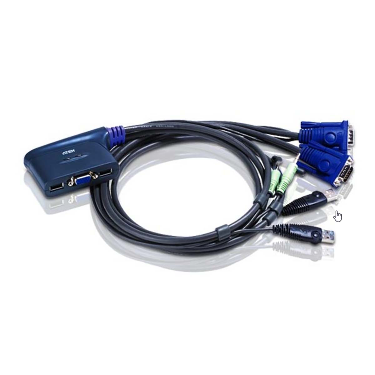 CS62US-AT.jpg 2-Port KVM Switch Black - Image 1