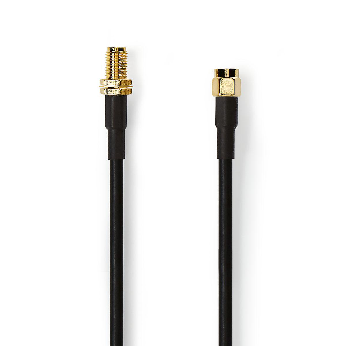 CSGP02400BK50.jpg Antenna Cable HSR-200 SMA Male - SMA Female 5m Black - Image 1
