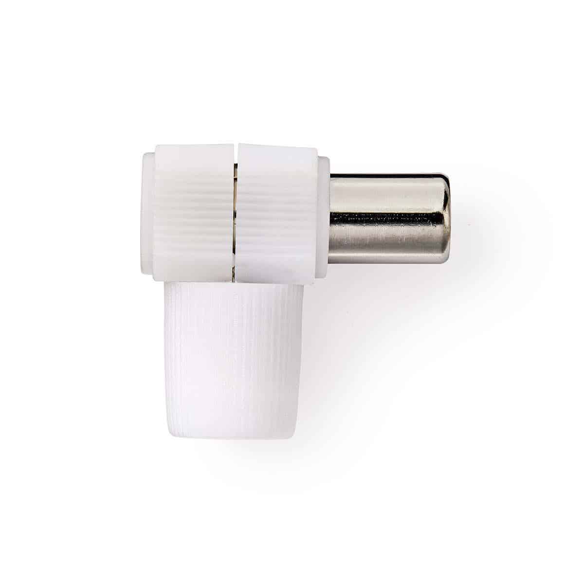 CSGP40904WT.jpg IEC Coax Connector Angled Male White - Image 1