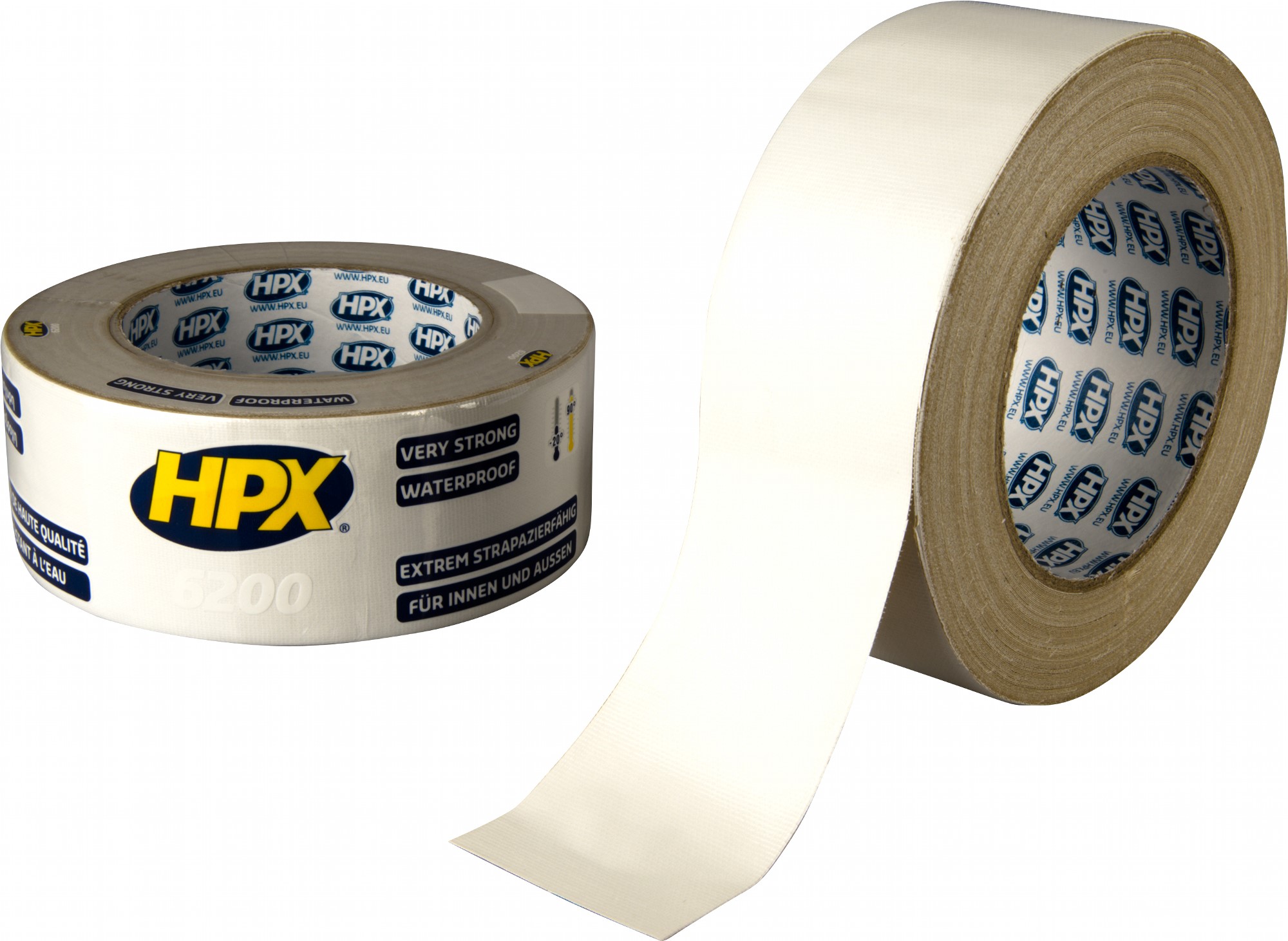 CW5025.jpg Cloth tape white 48mmX25M - Image 1