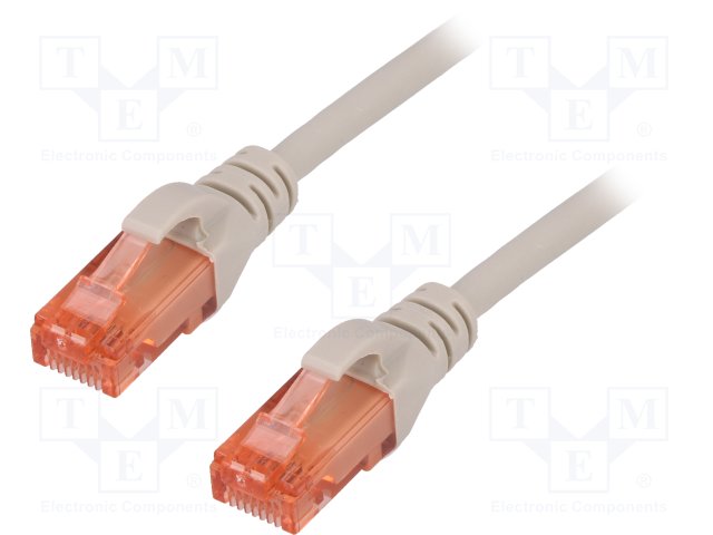 DK-1612-050.jpg Cat 6 U/UTP CCA PVC grey 5m - Image 1
