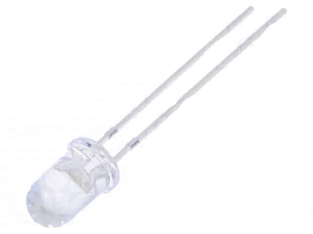 FYL-5014UWCX2.jpg LED 5mm COLD WHITE 23500-33000mcd 9500K X2P - Image 1