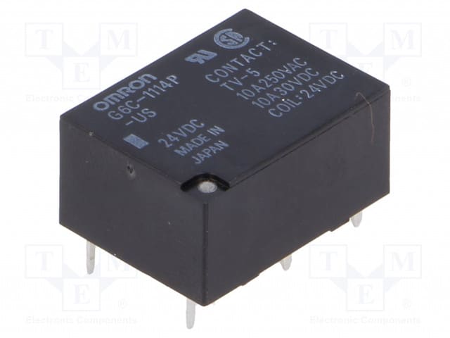G6C-1114P-US-24DC.jpg 24VDC 10A relay electromagnetic - Image 1