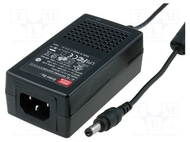 GS25A48-P1J.jpg Power supply 48VDC 0.52A Out: 5,5/2,1 25W - Image 1