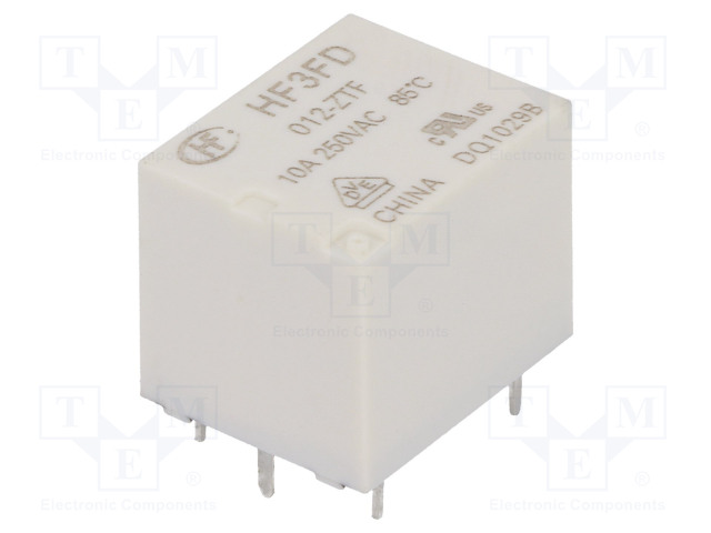 HF3FD-012-ZTF.jpg 12VDC 10A Relay electromagnetic 5pin - Image 1