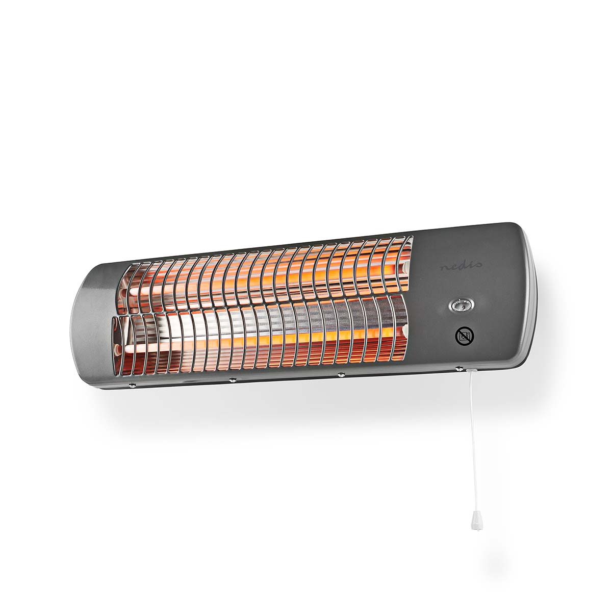 HTBA10GY.jpg Bathroom Heater 1200W Adjustable thermostat 2 Heat Modes X4 Grey - Image 1
