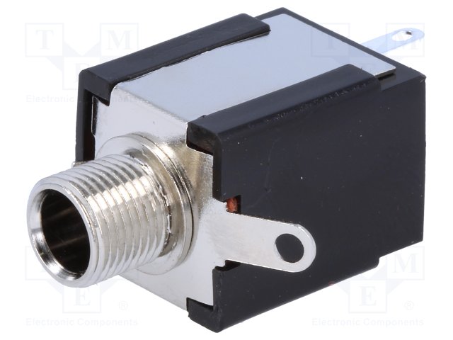 JC-117.jpg STEREO JACK 6.3mm FOR PANEL MOUNTING - Image 1