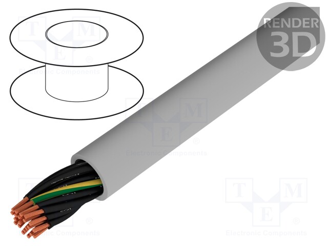 JZ500-21X0.75-1M.jpg JZ-500 UNSHIELDED 300/500V STANDARED PVC X1M - Image 1