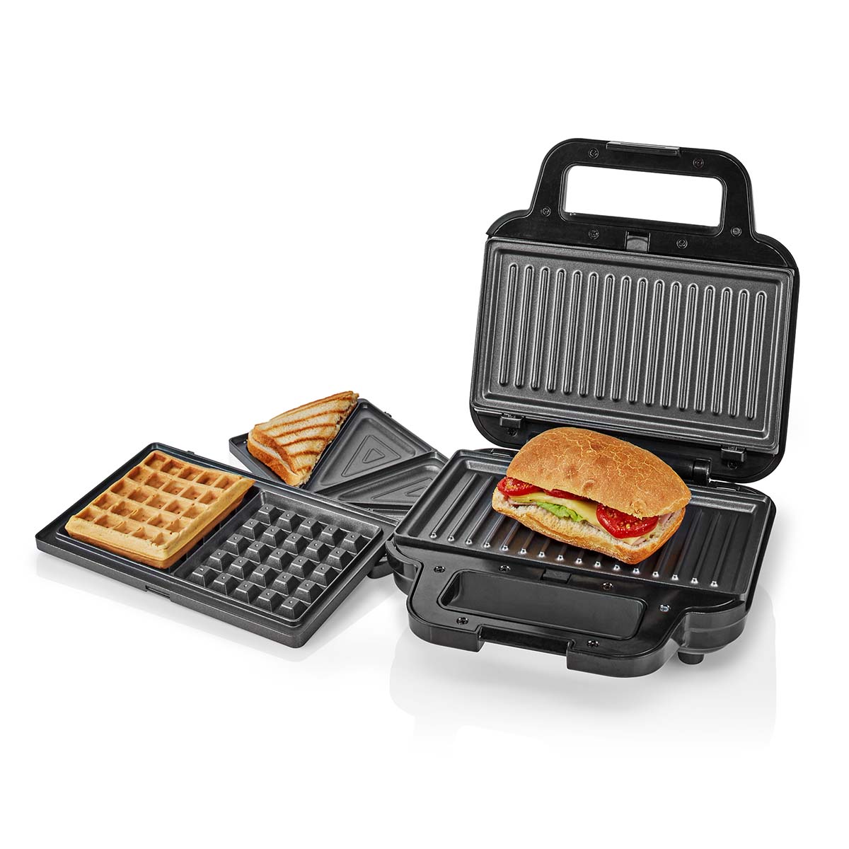 KAMG110FBK.jpg Multi Grill Grill / Sandwich / Waffle 700 W 22 x 12.5 cm Automatic temperature control - Image 1
