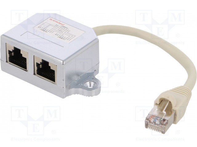 LOG-NP0044.jpg Plug/socket- splitter Pin layout 8p8c female/male - Image 1