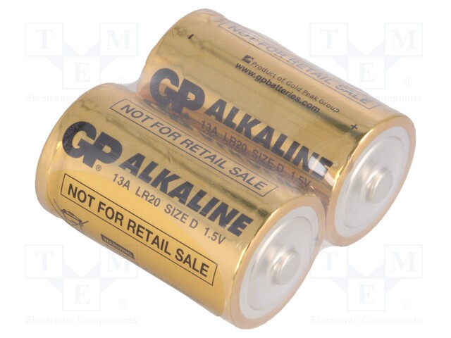 LR20-D-GP-2P.jpg LR20 2PCS D-SIZE 1.5V ALKALINE BATTERY - Image 1