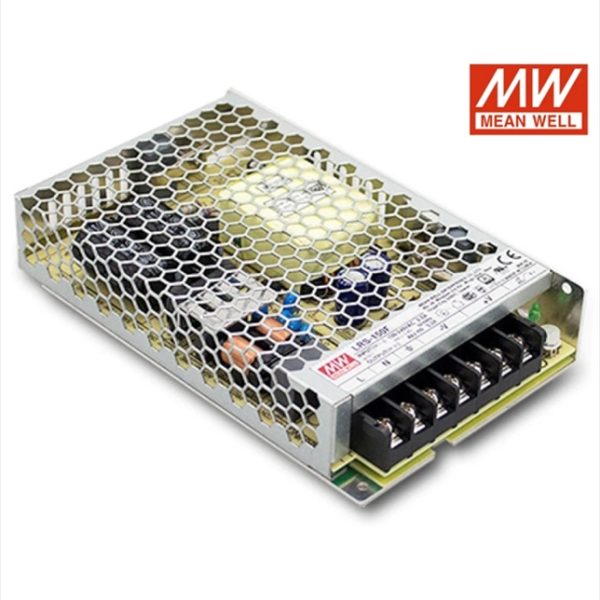 MEAN WELL LRS-150F-24 Enclosed Switching Power Supply, 24V DC, 6.5A, 156W
