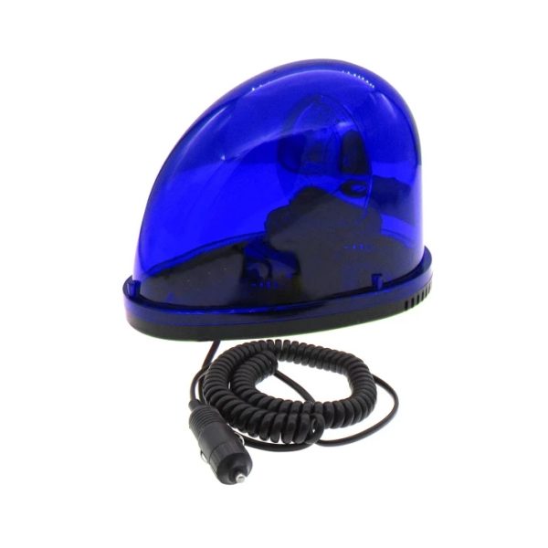 LTD1201J Rotating Warning Beacon, 12 V DC, Blue, with Siren and Car Plug