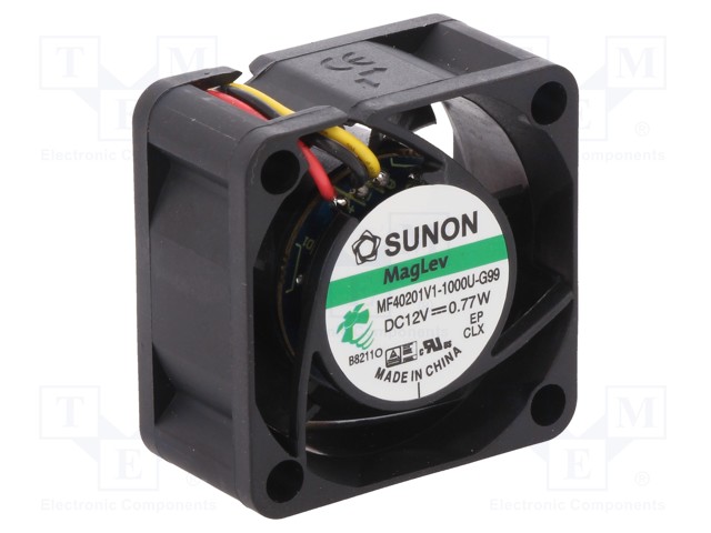 MF40201V1-G99-A.jpg DC FAN 12V AXIAL 40X40X20mm 25.5dBA - Image 1