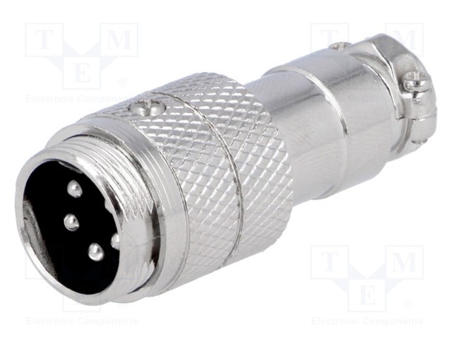 MIC345.jpg MICROPHONE 5 PIN MALE PLUG FOR CABLE - Image 1