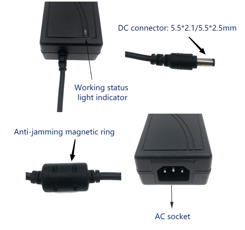 PA1250D.jpg 240VAC-12VDC 5A 60W REQULATED POWER SUPPLY - Image 1