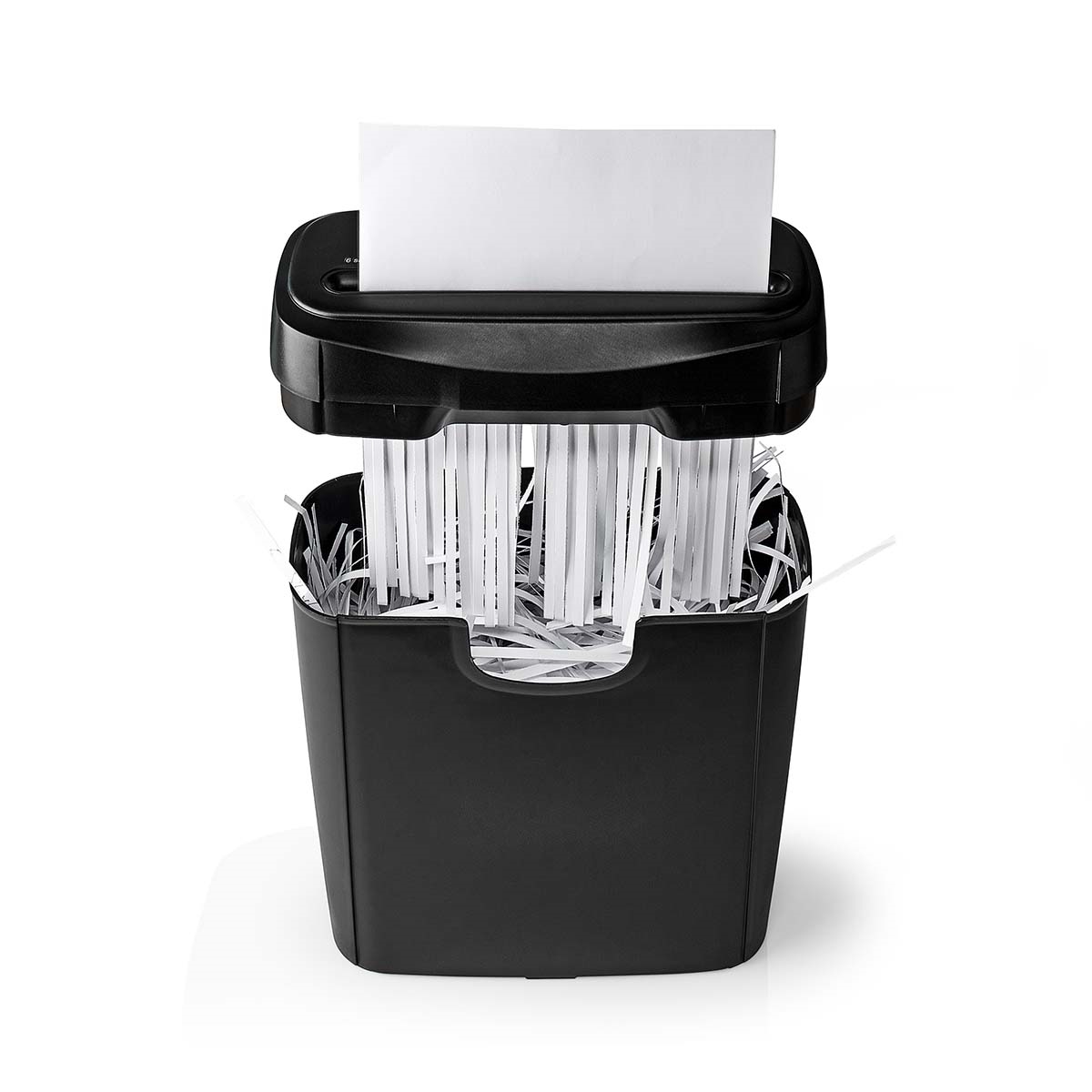 PASH112BKA4.jpg Paper Shredder 6x A4 pages 10 L Safety standard: DIN 2 190 W Black - Image 1