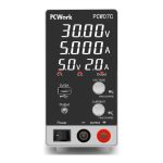 PCWork PCW07C Laboratory DC Power Supply, 0–30V 0–5A, USB 5V 2A - Image 2