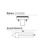 G23 2-Pin Compact Fluorescent Lamp, 9 W, 580 lm, 4000 K Neutral White - Image 2