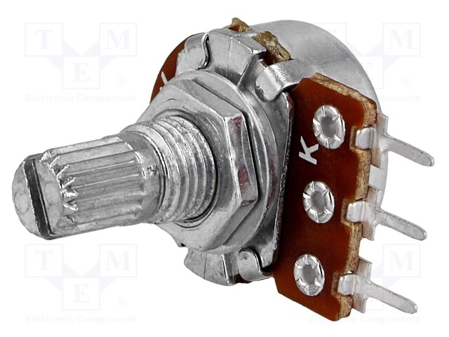 R16148-1A-2-A1K.jpg 1K POTENTIOMETER SINGLE SHAFT 63mW 6mm metal - Image 1