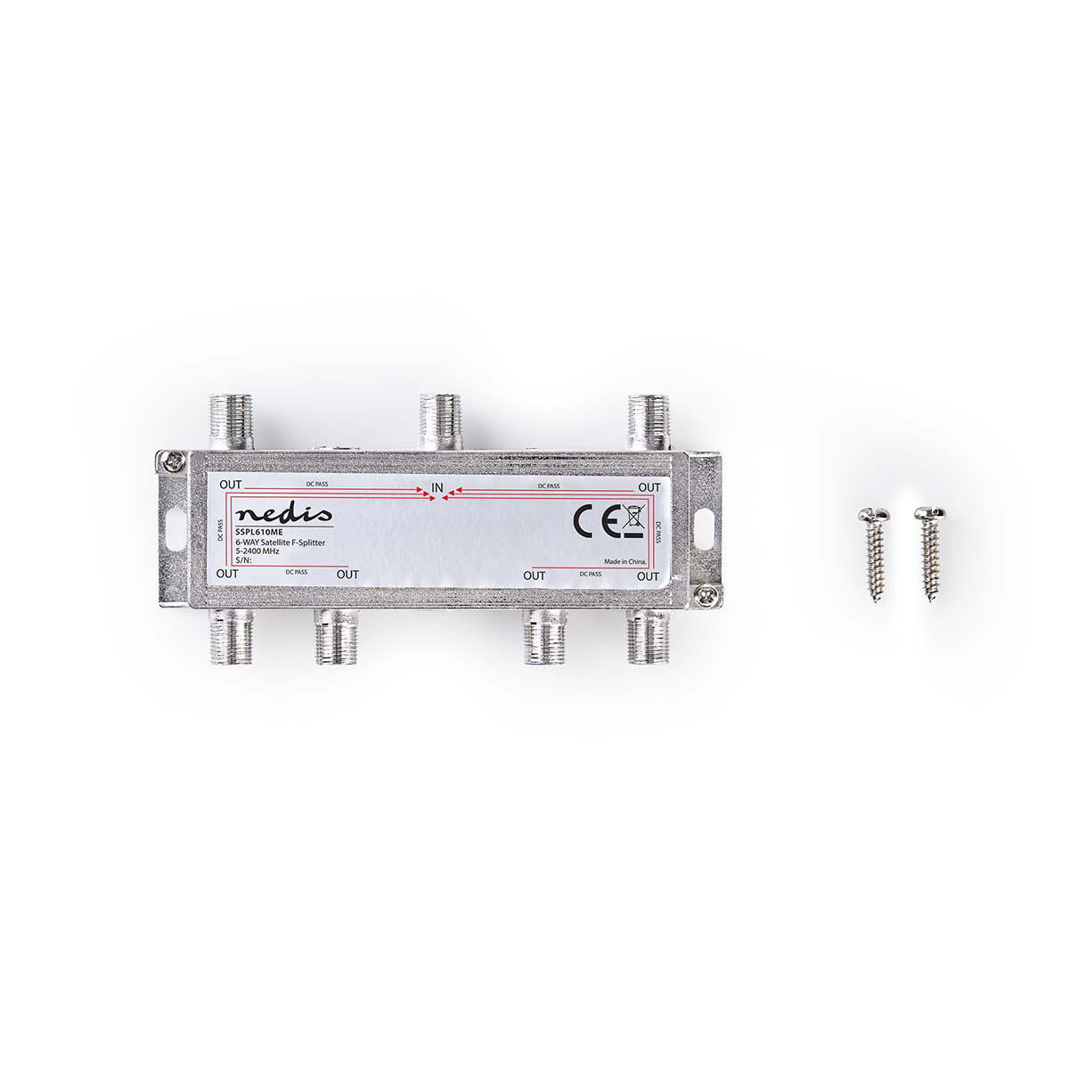 SSPL610ME.jpg Sat. F-Splitter Max 17 dB gain 5 - 2400 MHz 6 Outputs - Image 1