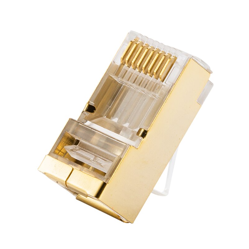 SUMMCAT6METX5.jpg CAT6 SUMMIT METAL GOLD HOLES X5PCS PLUGS - Image 1