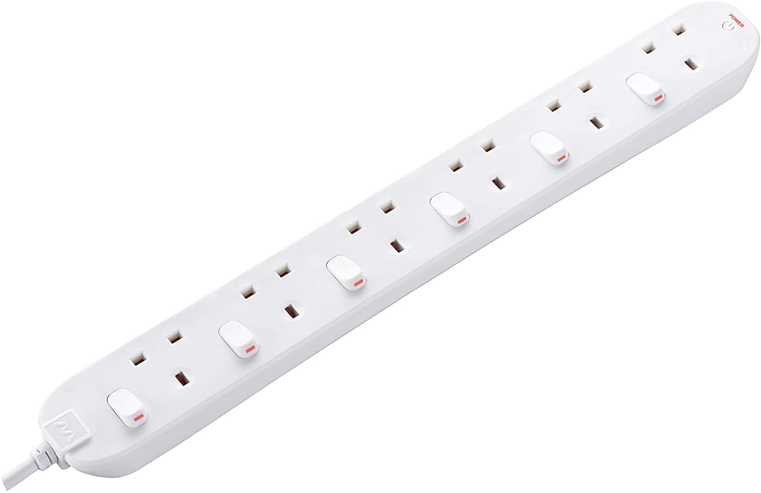 SWC6210N.jpg Extention 6 way 2m with swich 13A - Image 1
