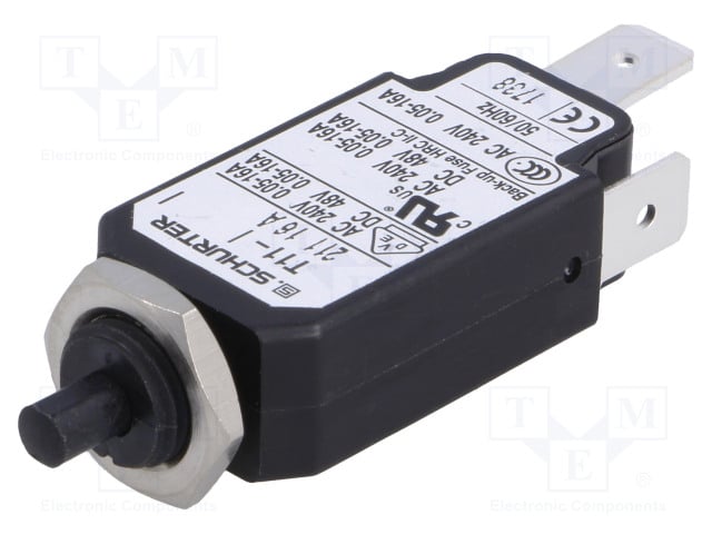 T11-211-16A.jpg CIRCUIT BREAKER 16A 240VAC 48VDC 1POLES - Image 1