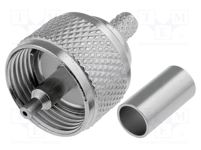 UHF-011.jpg UHF PL259 MALE PLUG SOLDERING CRIMPED - Image 1
